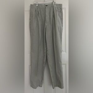 Vintage Tommy Hilfiger Blue and White Striped seersucker Golf pants 36x35